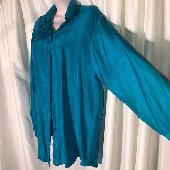 Long 100%silk top - Picture 2 of 5